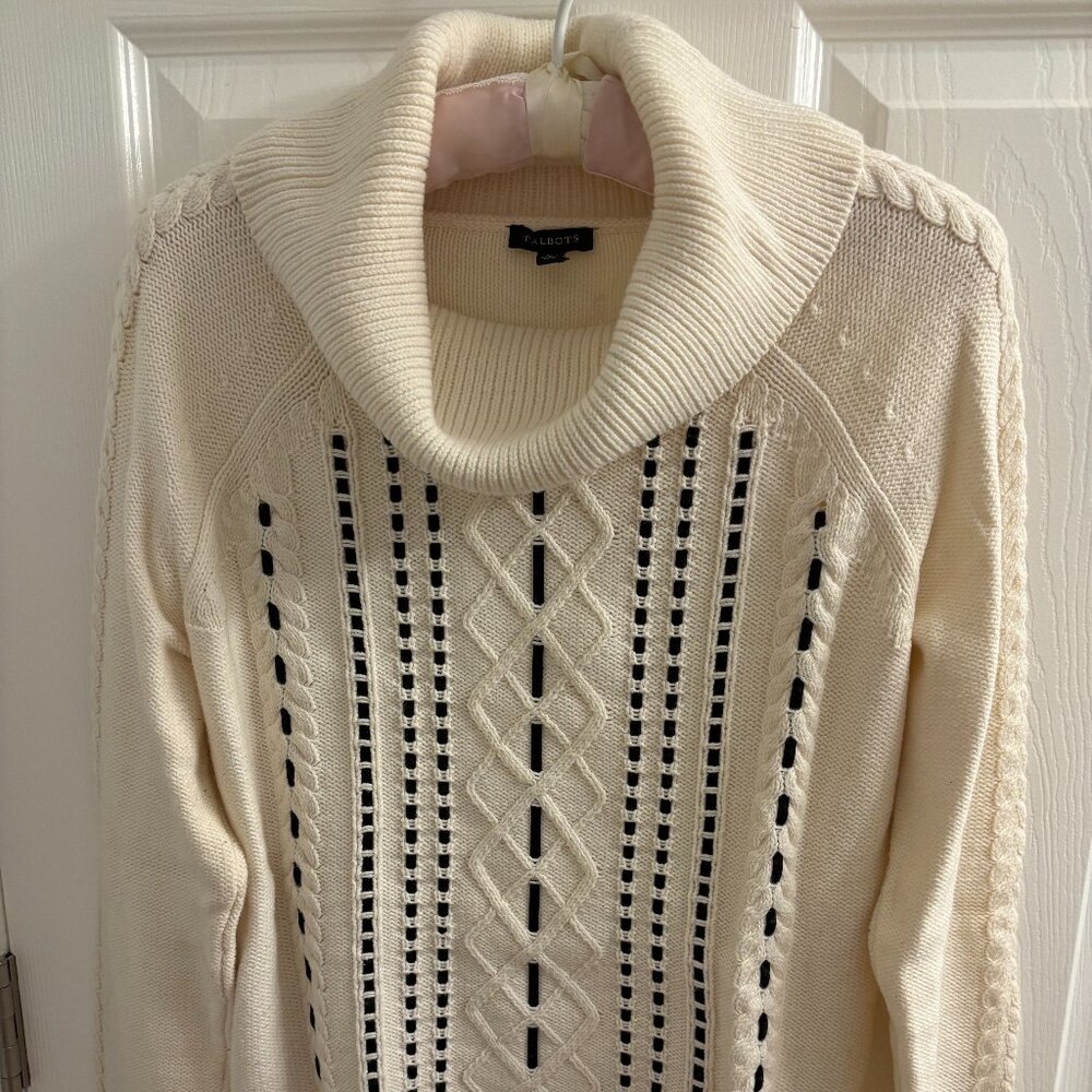 Talbots Size M Pullover cotton/acrylic Sweater